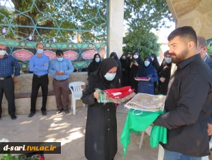 آئین نمادین پرچم گردانی بارگاه ملکوتی حضرت زینب و حضرت رقیه (س)  در آموزشکده فنی و حرفه ای قدسیه ساری 2