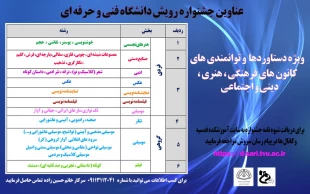 فراخوان جشنواره رویش 4