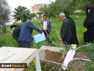 برگزاری آئین نکوداشت روز  شهدا  و هفته منابع طبیعی و روز درختکاری آموزشکده فنی و حرفه ای قدسیه ساری 10