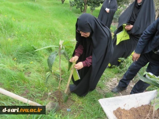 برگزاری آئین نکوداشت روز  شهدا  و هفته منابع طبیعی و روز درختکاری آموزشکده فنی و حرفه ای قدسیه ساری 11