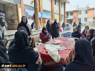 اجرای «ورکشاپ سوزن دوزی الحاقی» از حواشی بازارچه تولیدات دانشجویی در آموزشکده ملی مهارت دختران ساری  4