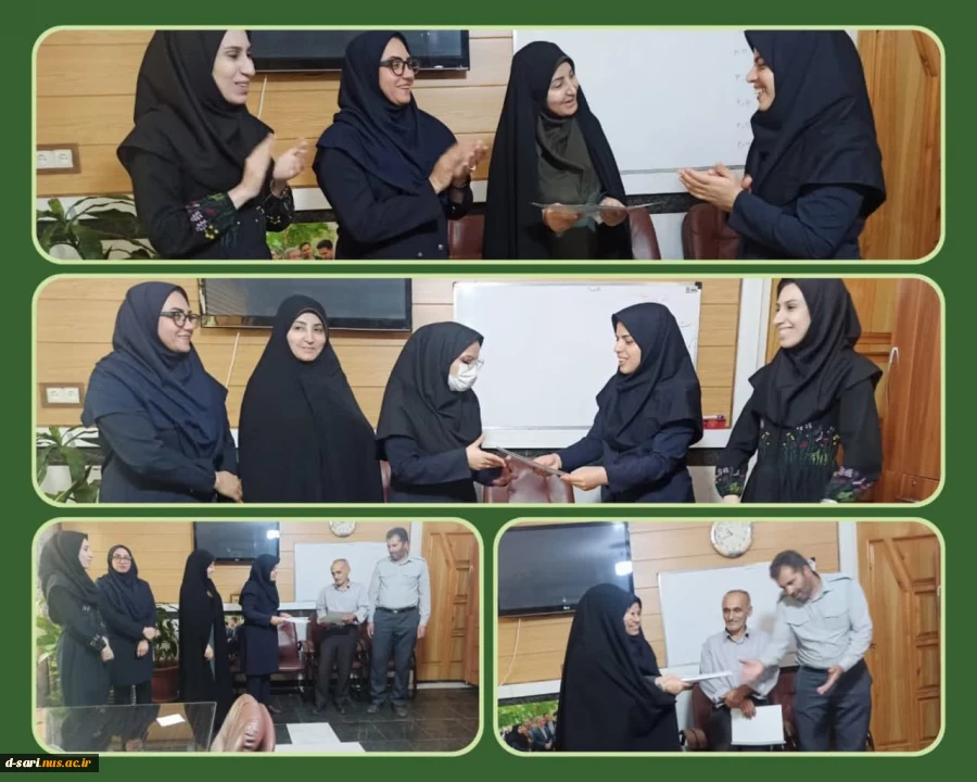 تقدیر از همکاران واحد حراست و فناوری اطلاعات به مناسبت گرامیداشت ۲۲ تیرماه در آموزشکده ملی مهارت دختران ساری  

 2
